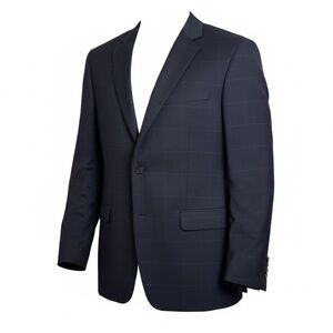 S. Cohen Montreal Luxe navy blue wool  2 button sport jacket blazer size 40R